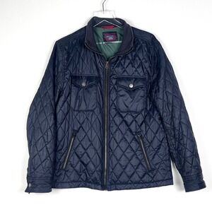 UNTUCKit Jacket M Mens Black Quilted Puffer Full Zip Lightweight Jacket